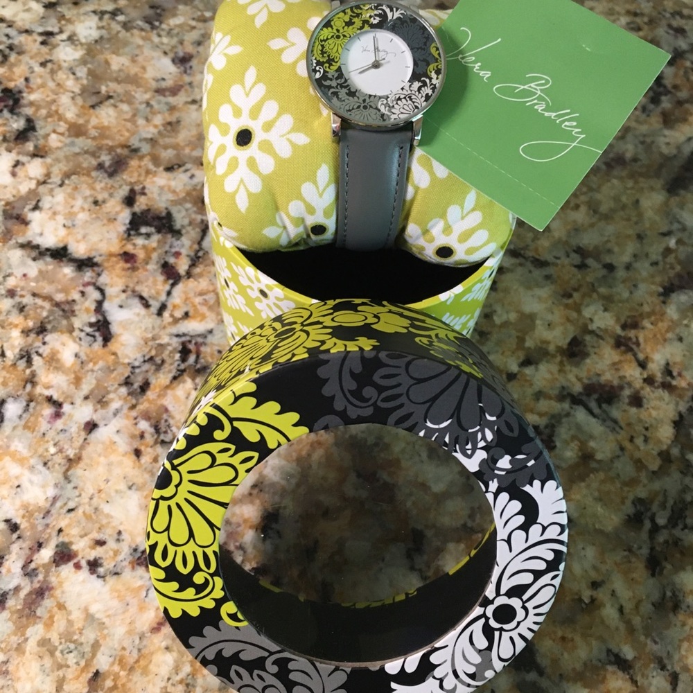 Grey and floral Vera Bradley watch